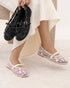 ILSA Embroidered Ballet Pumps